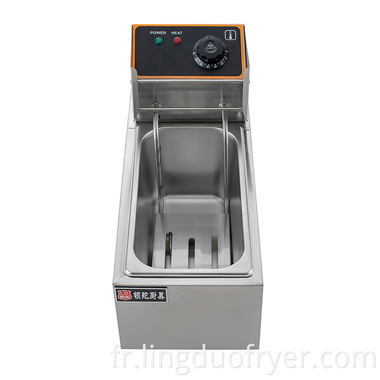 4l Single Basket Electric Fryer Front